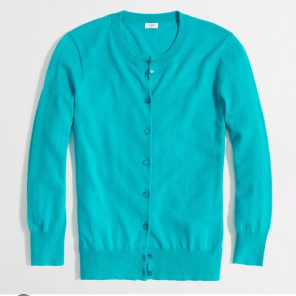 J Crew cardigan Sweater size S blue “the Clair” classic preppy back to school